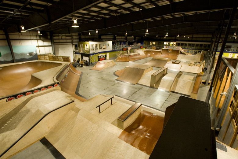 Pista de skate de cemento